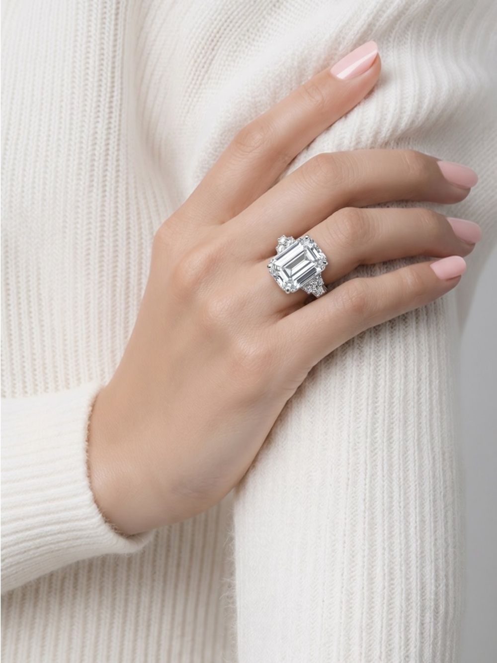 10X14MM crystal handset ring This is a‎ new piece!! Made by OilNana.